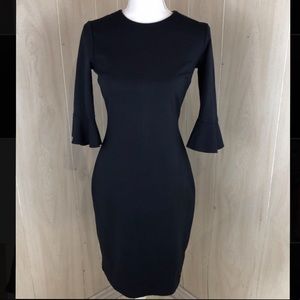 Black Banana Republic Bell Sleeve Dress